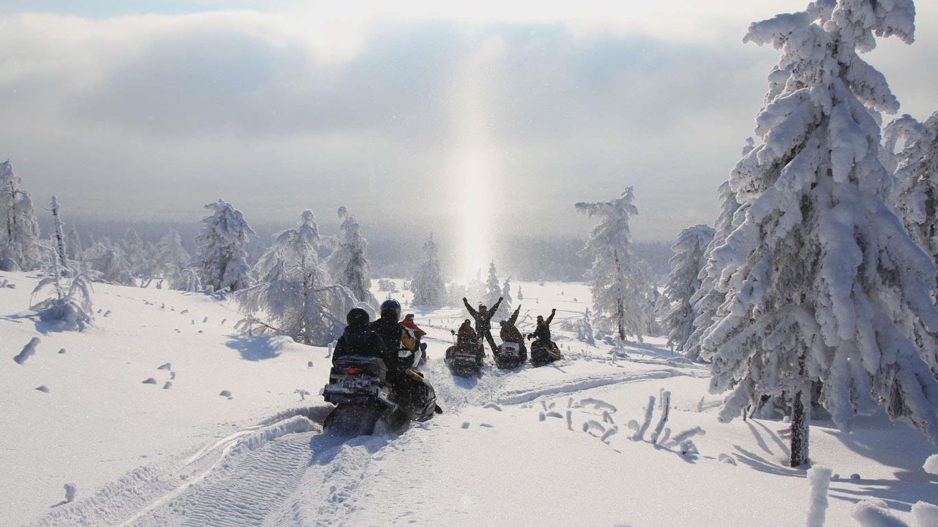 Sneeuwscootersafari