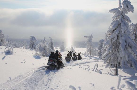 Sneeuwscootersafari