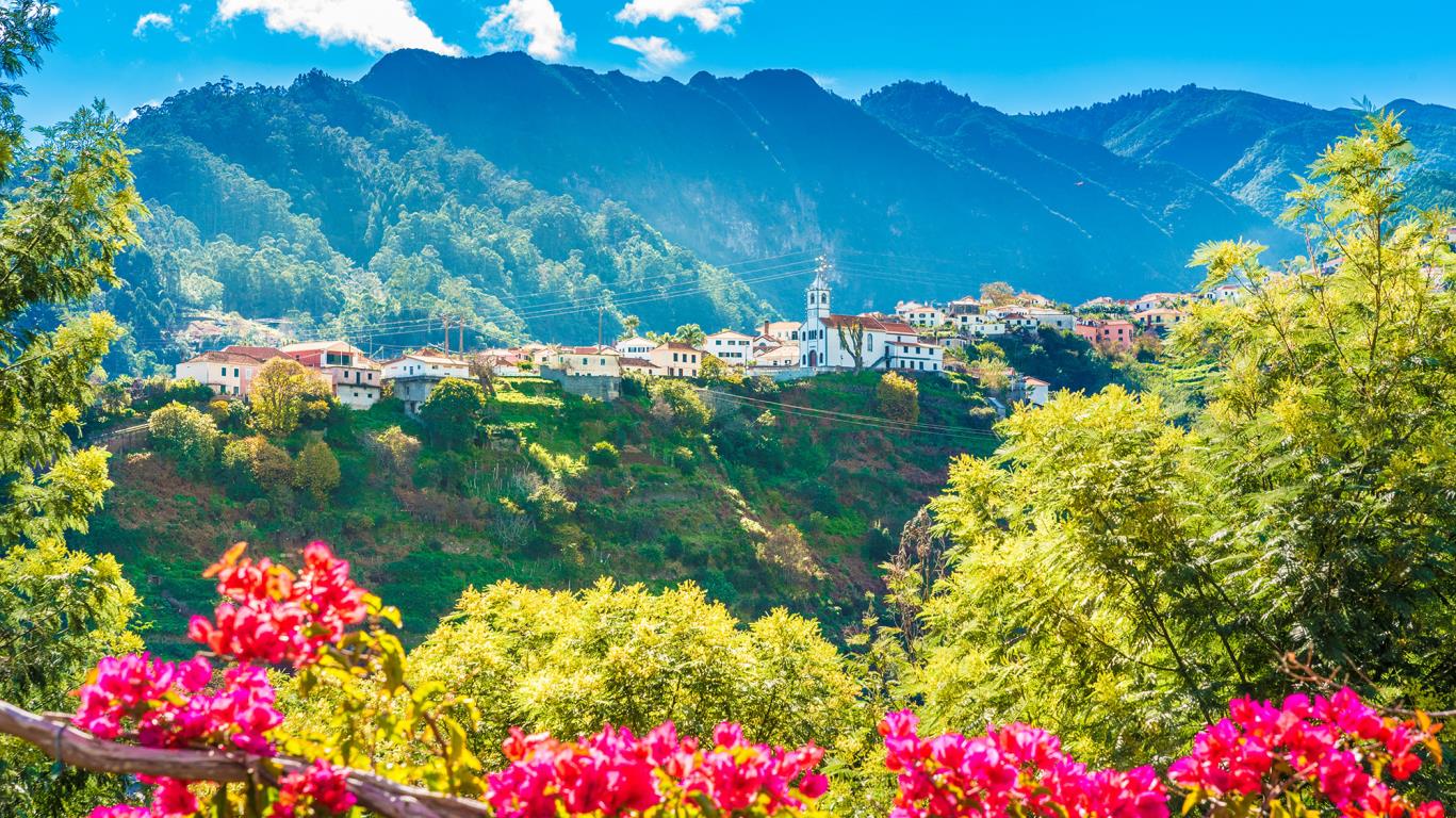 Een berg op Madeira