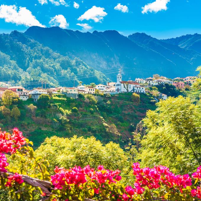 Een berg op Madeira