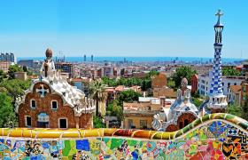 Gaudi gebouw in Barcelona