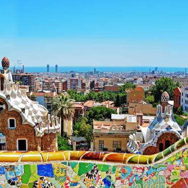 Gaudi gebouw in Barcelona