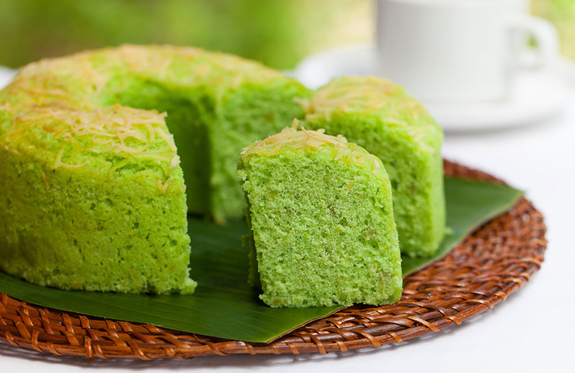 Patisserie Caramel Ubud pandan chiffon cake
